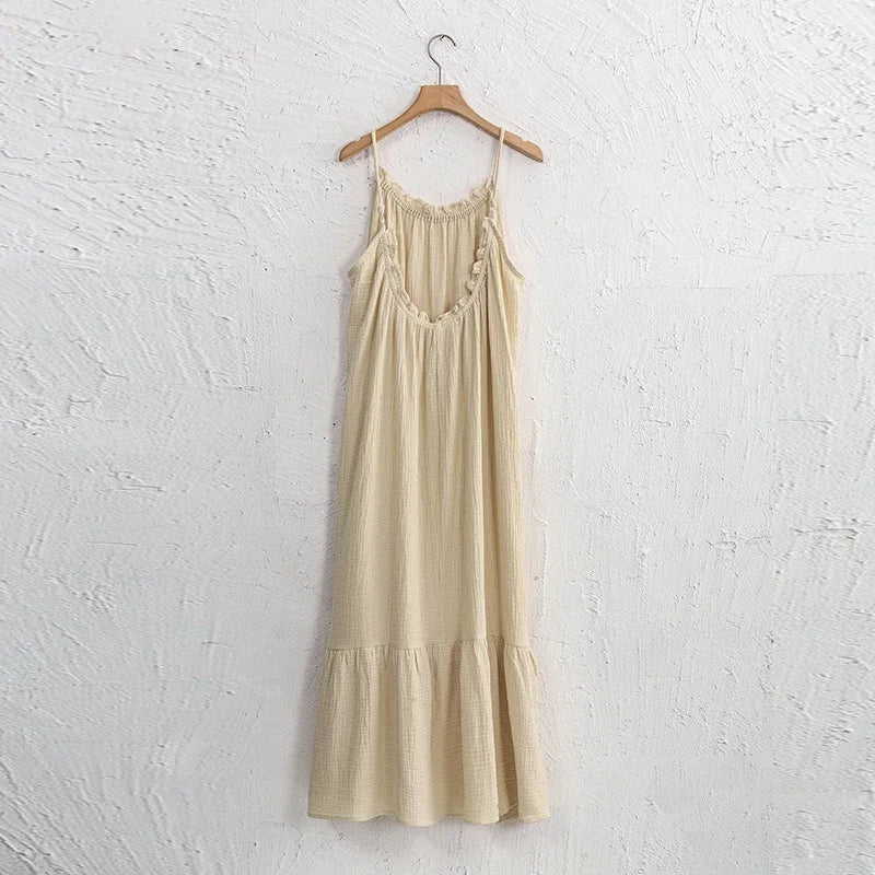 LUNARY™ Cotton Maxi Dress