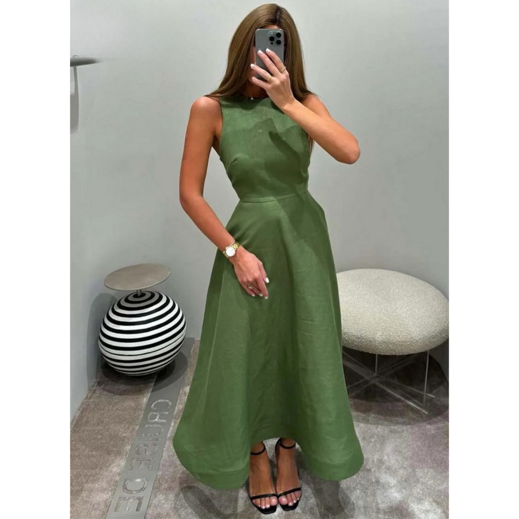 LUNARY™  Sleeveless Midi Dress