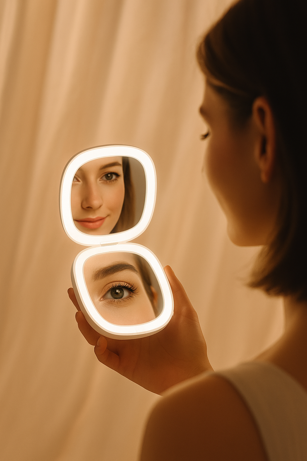 ✨ LUNARY GlowFold™ LED Compact Mirror